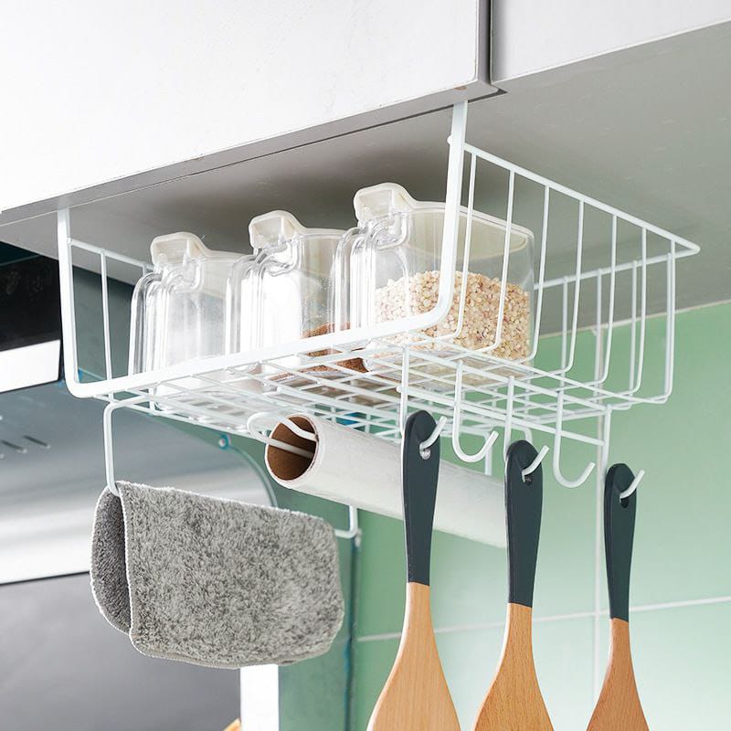 Under shelf double -layer storage rack