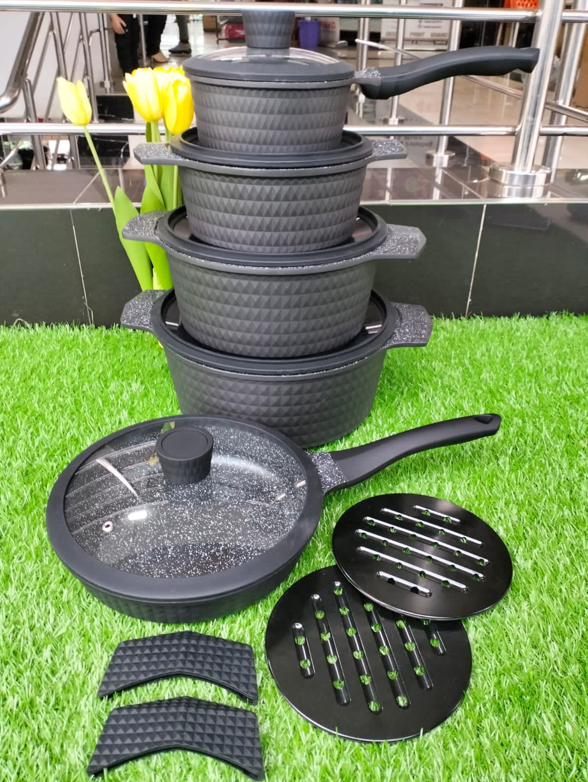 12pcs Edenburg nonstick cookware set