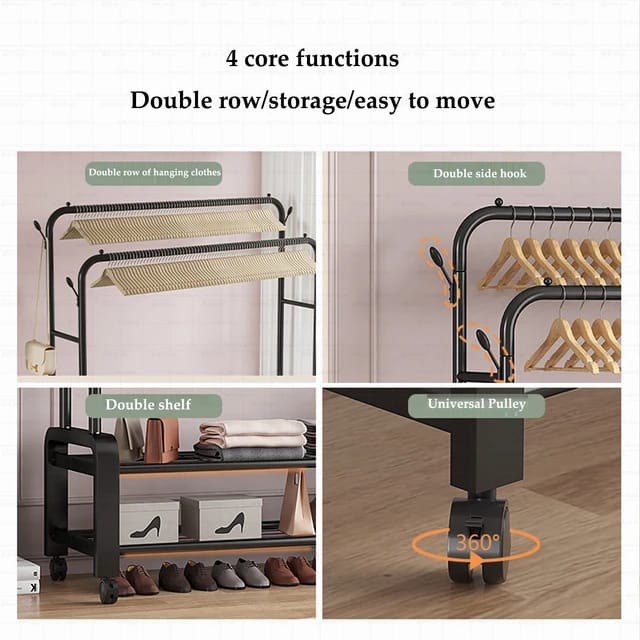 Multipurpose hanger with shoerack