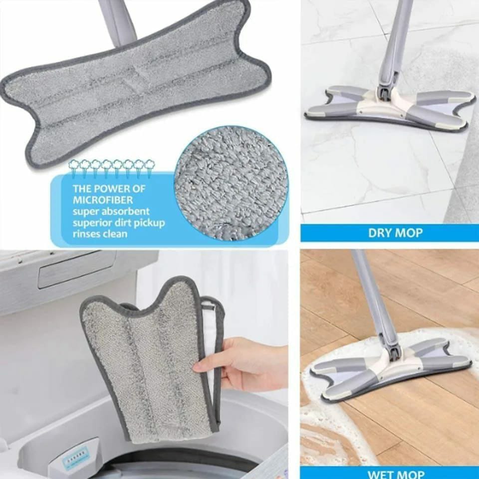 Squeeze flat X-mop
