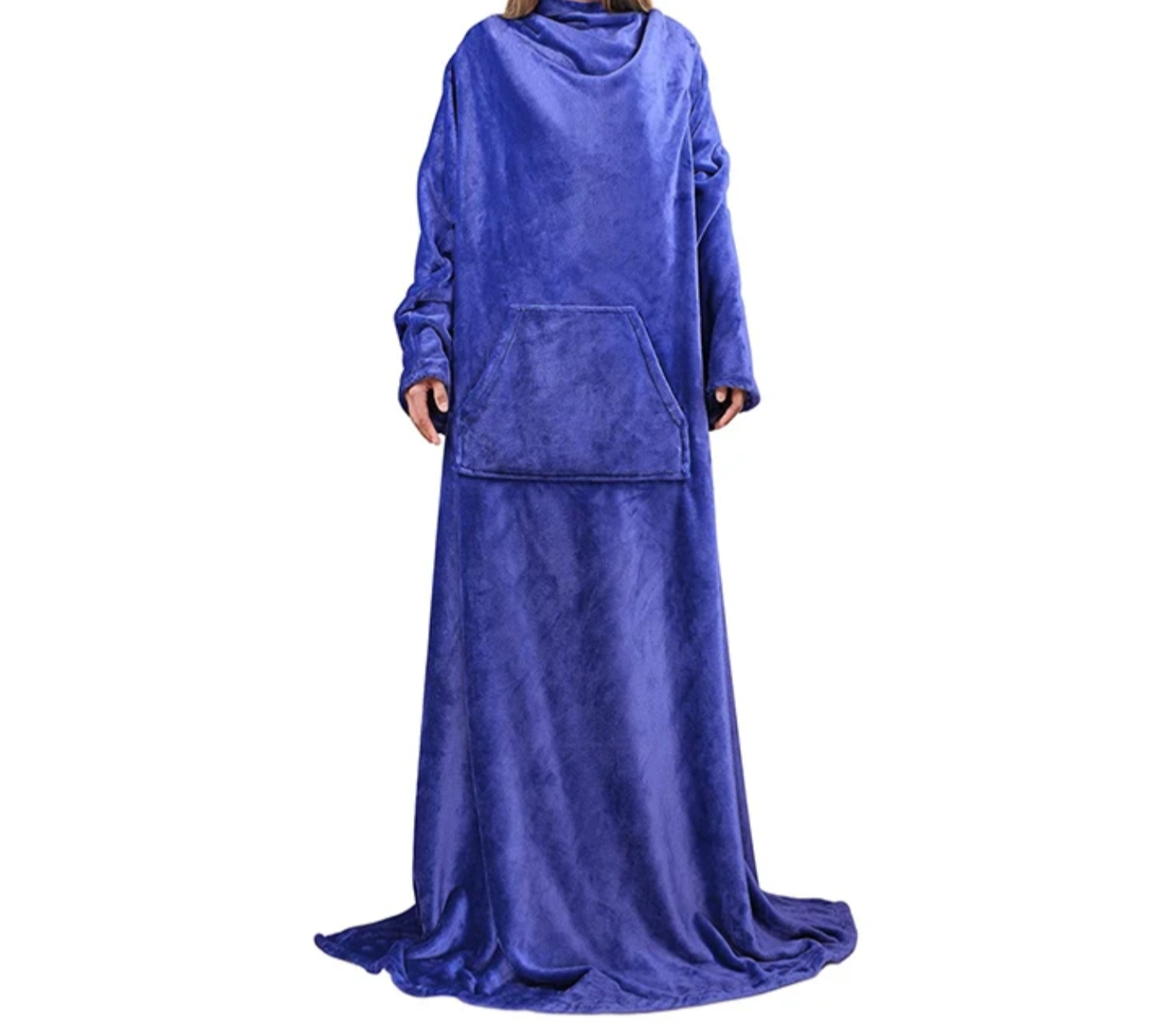 TV Blanket with sleeves and front pocket