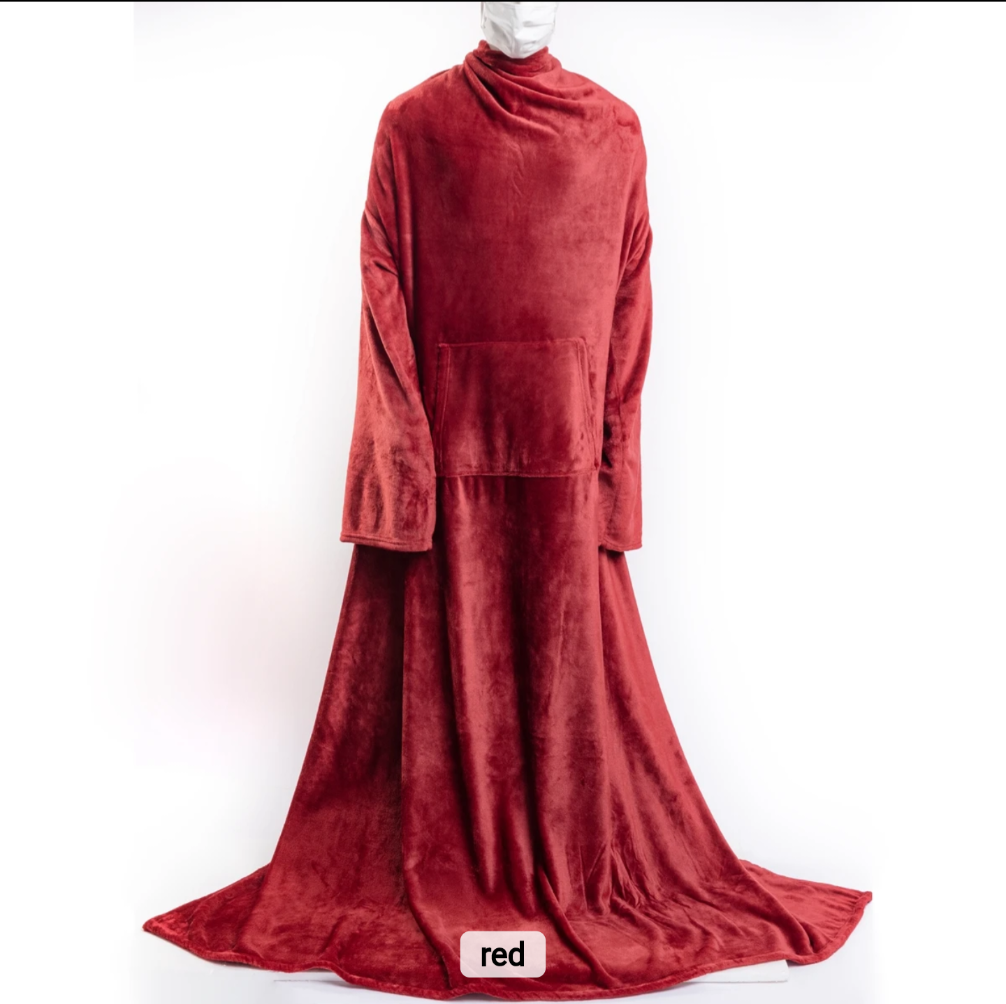TV Blanket with sleeves and front pocket