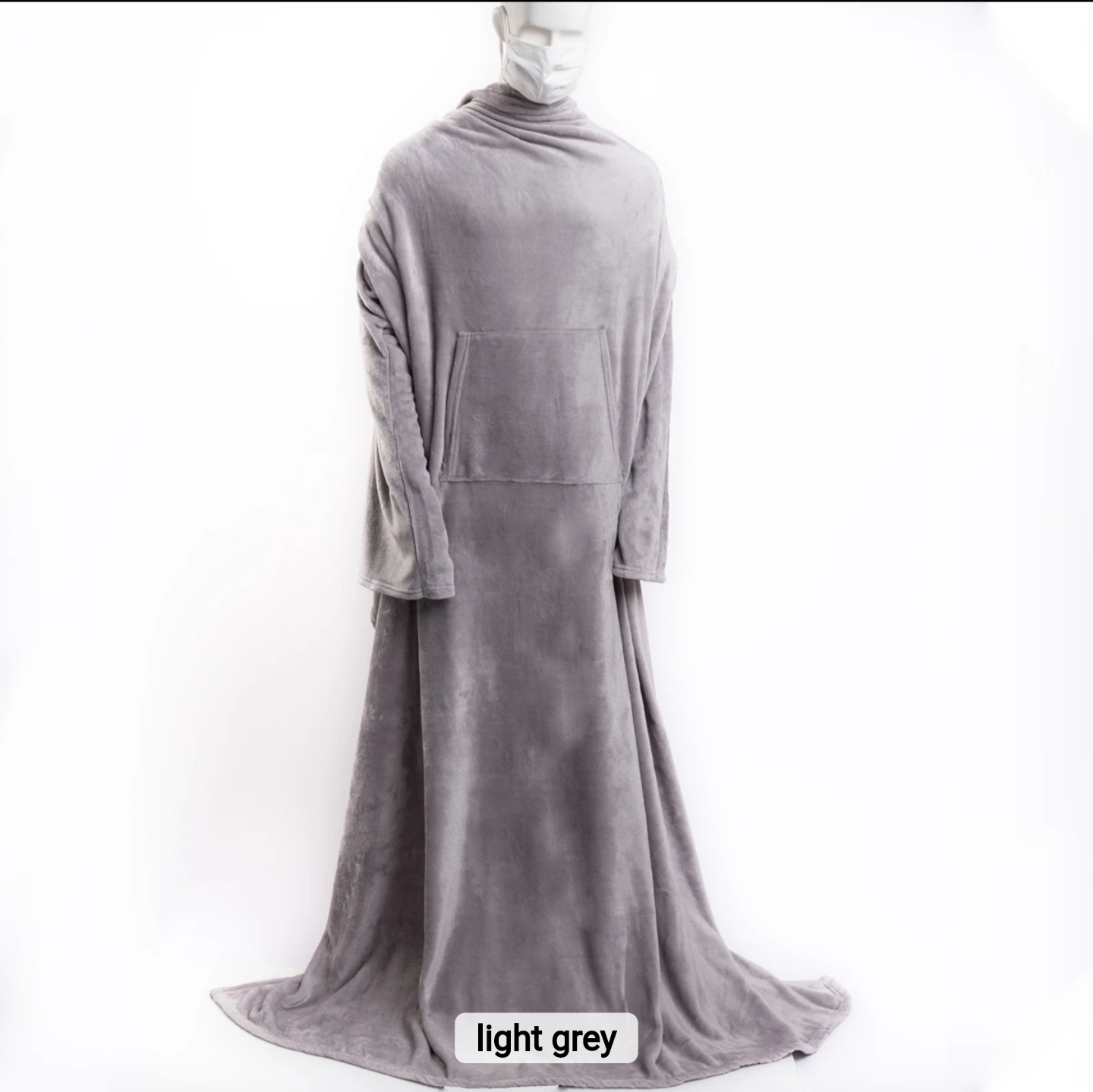 TV Blanket with sleeves and front pocket