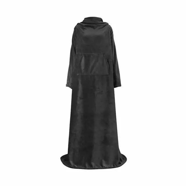 TV Blanket with sleeves and front pocket