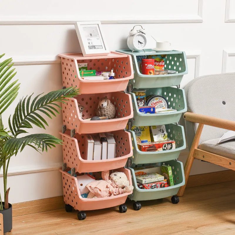 4 Tier Vegetable rack with Lid and wheels