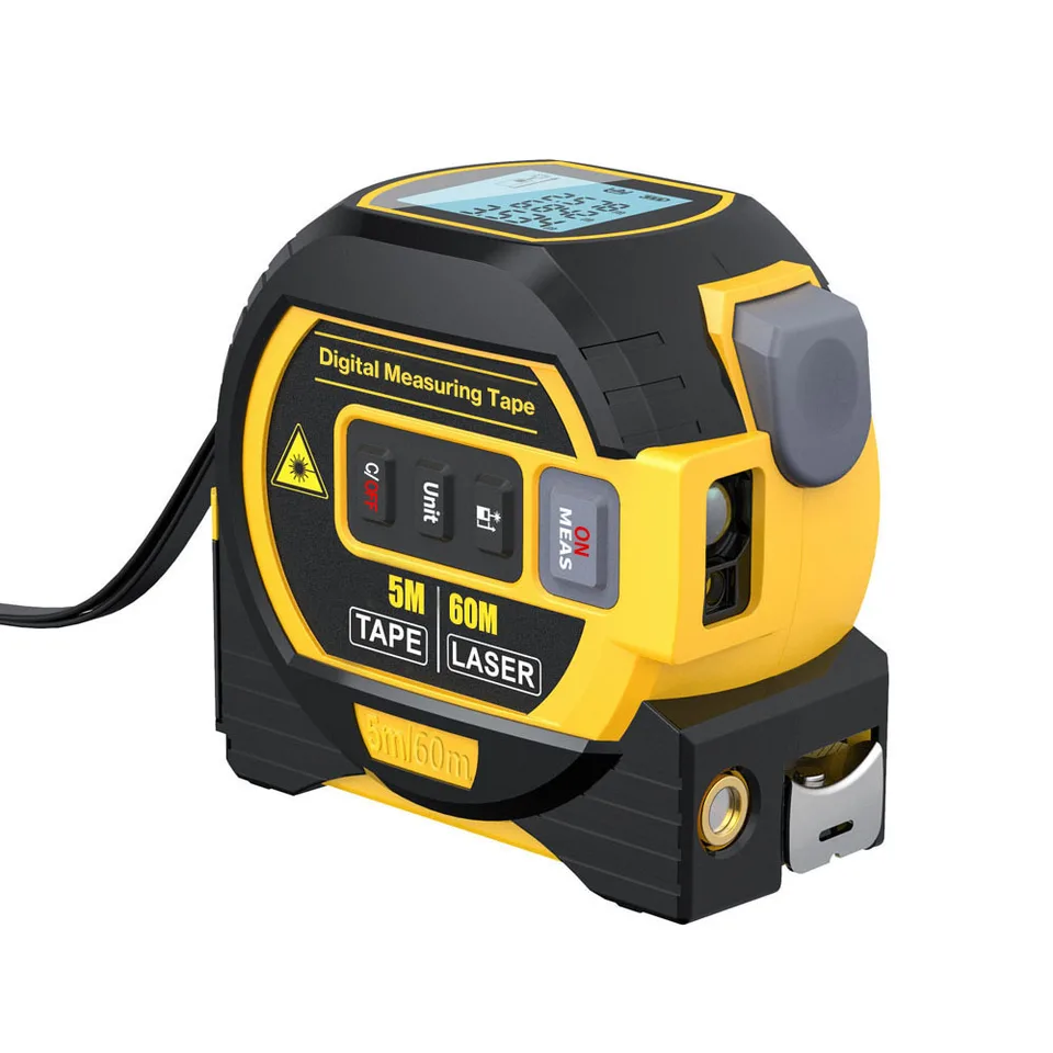 3in1 60m Laser Rangefinder 5m Tape Measure