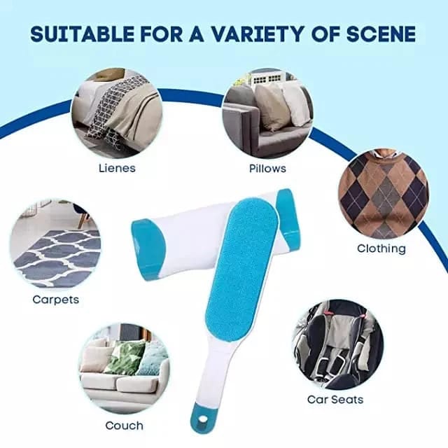 Reusable Pet Fur remover with self cleaning base