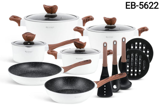 15pcs Edenberg Non-stick Cookware Set