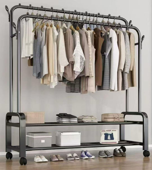 Multipurpose hanger with shoerack