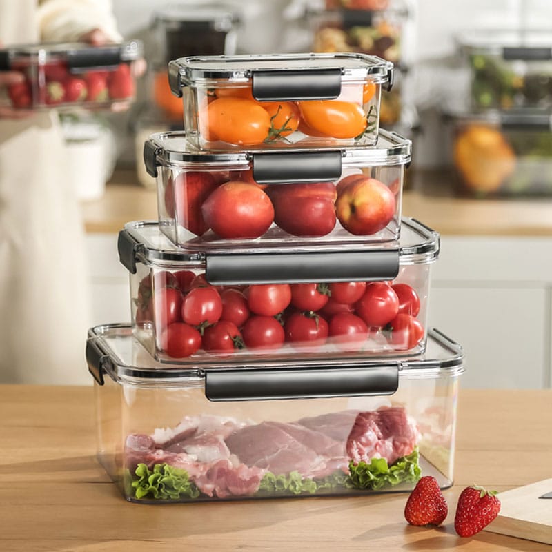 7PCS STACKABLE FRIDGE STORAGE ORGANIZERS