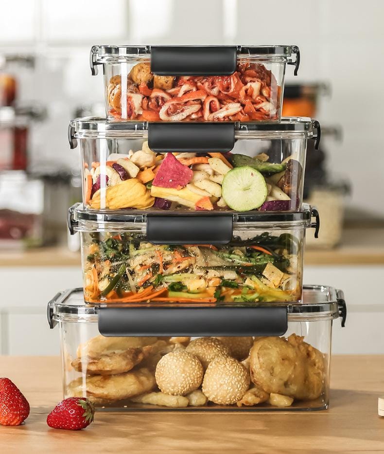 7PCS STACKABLE FRIDGE STORAGE ORGANIZERS