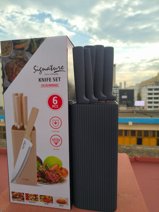 6pcs signature knife set