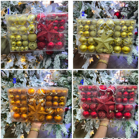 101pcs christmas tree decor balls