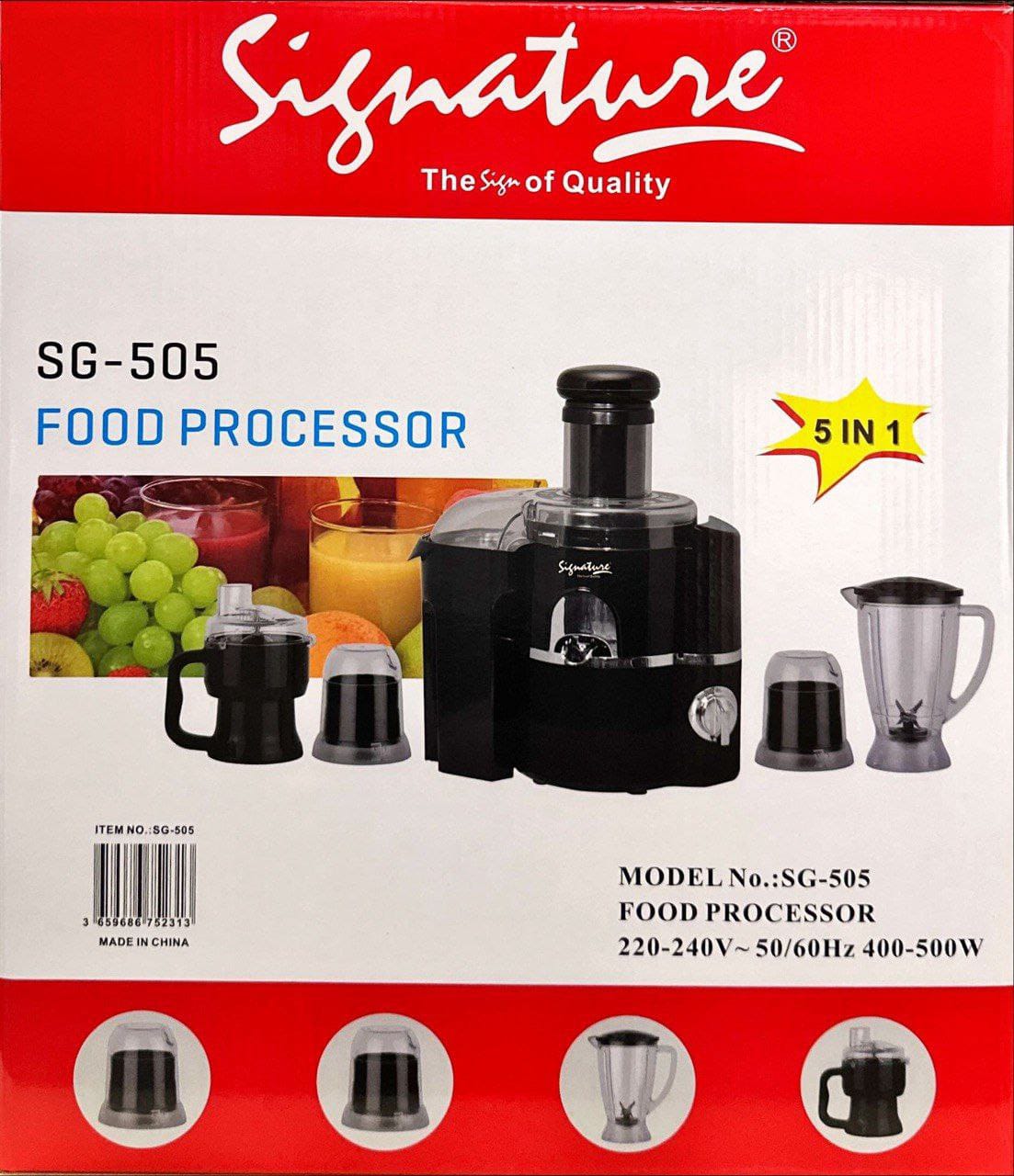 Signature food processor