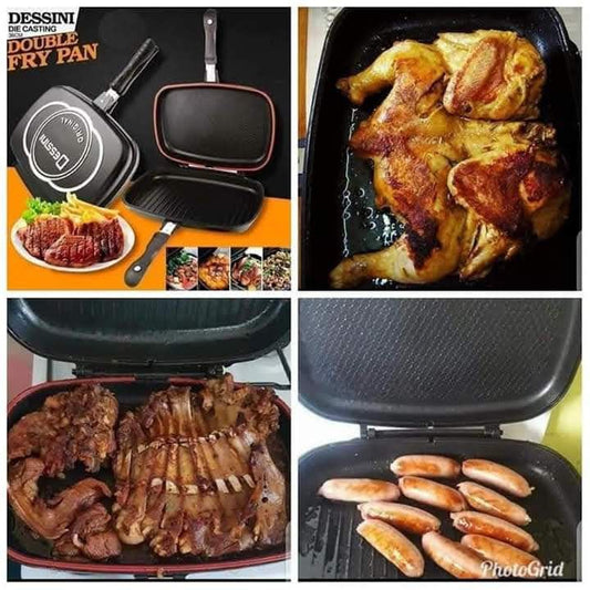 40cm Double Grill Pan