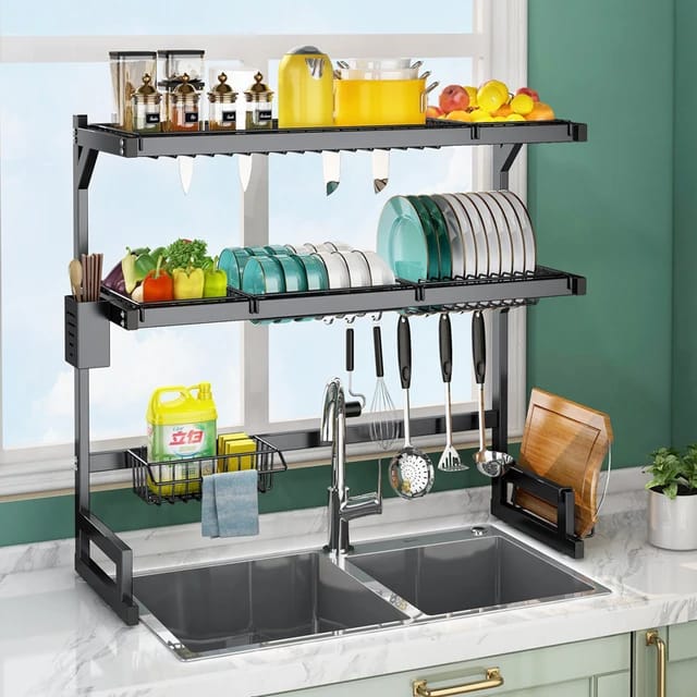 95cm Detachable Double Dish Rack