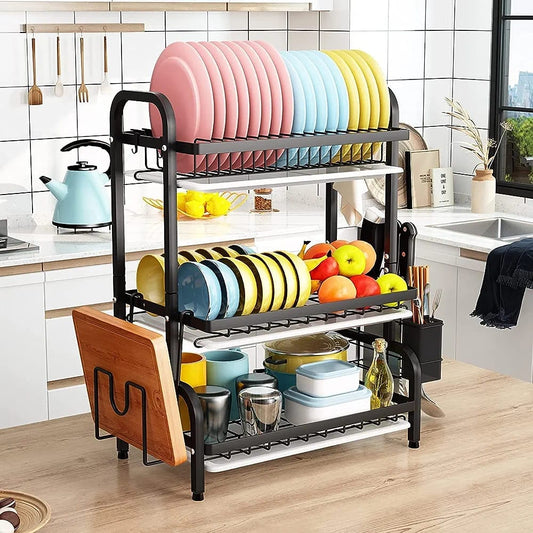 42cm Heavy Duty 3-tier Dish Rack