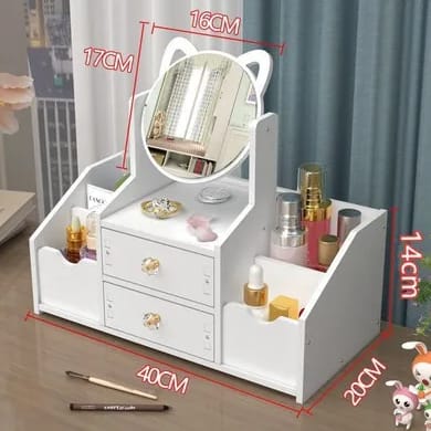 Jewellery Organizer with Table Mirror