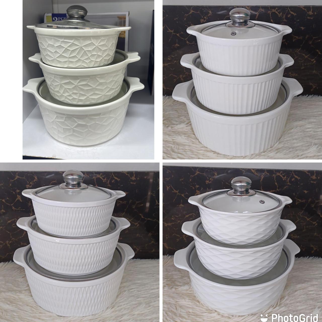 3pcs Ceramic Serving Set