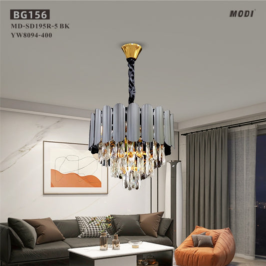 Crystal Chandeliers Black